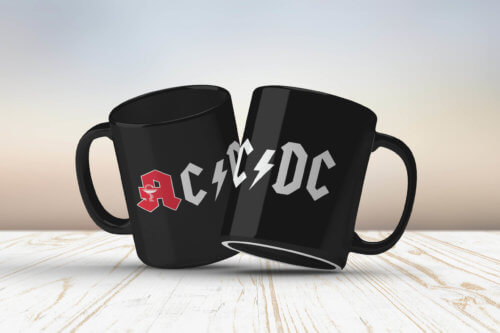 Tasse "Never to Old for Rock" -Black – Bild 2