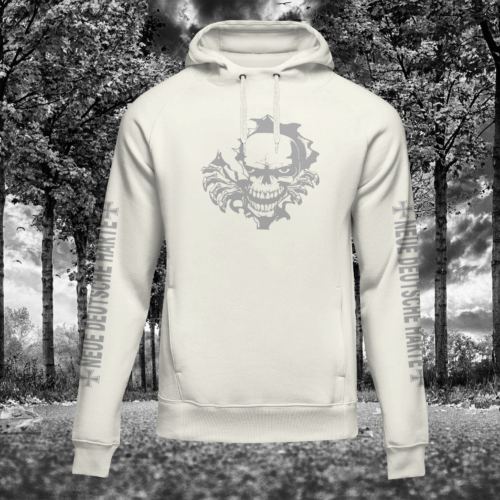 Hoodie "NDH-Skull" - White